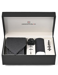 Black Geometric Men Accessories Box