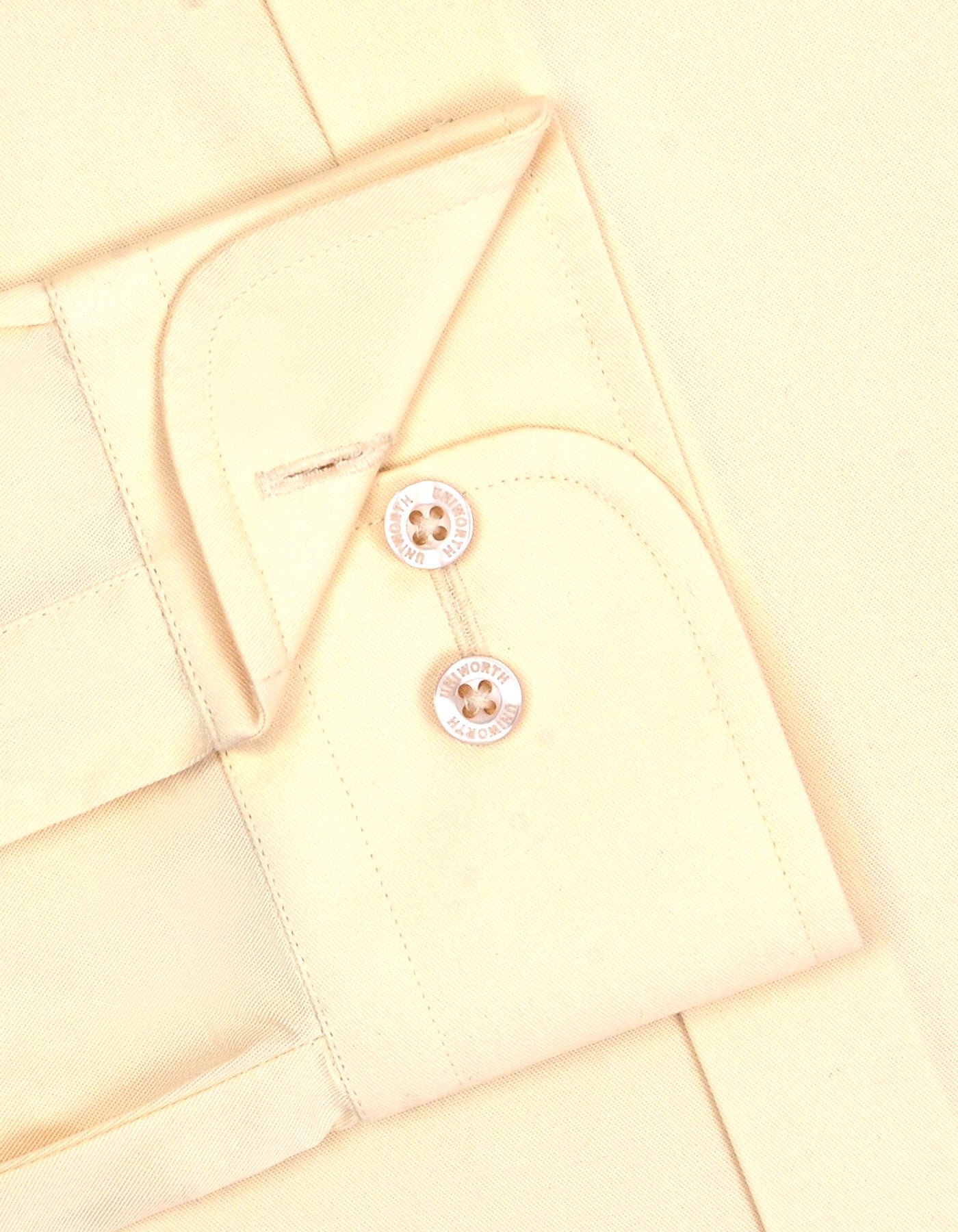 Plain Cream Classic Fit Shirt FS1649-1RF-15.5