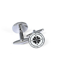 Black Circle Cufflink