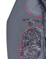 Grey Tailored Smart Fit Coat CC2526-44