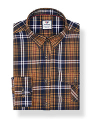 Navy/Mustard N/I Check Casual Shirt CS2365S-S
