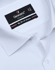 Plain White Classic Fit Shirt FS1524-3RF-15