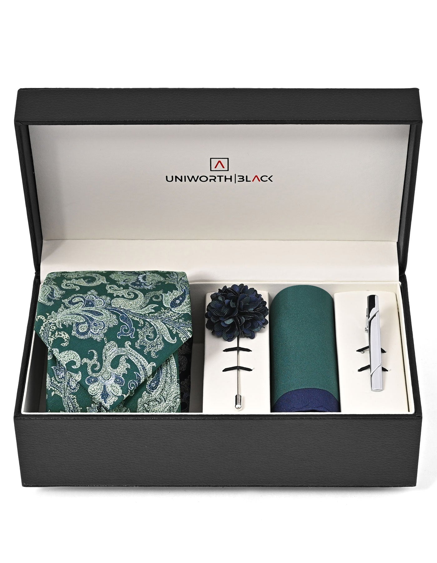 Green Paisley Men Accessories Box