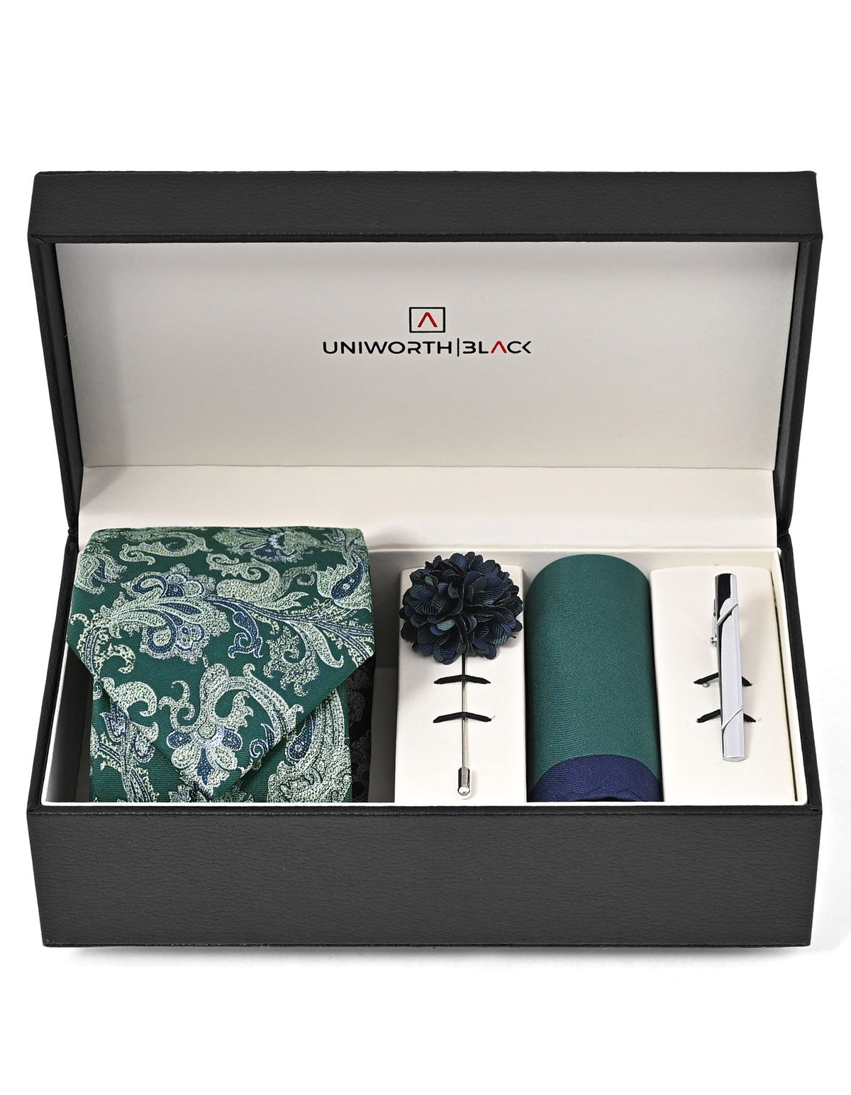 Green Paisley Men Accessories Box