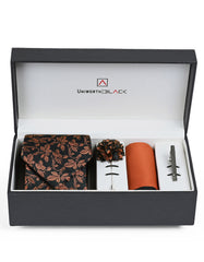 Black Paisley Men Accessories Box