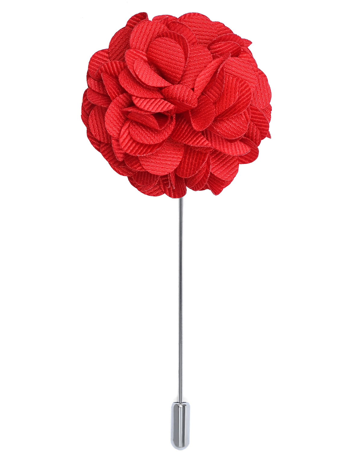 Red Floral Coat Lapel Pin