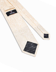 Cream Paisley Tie