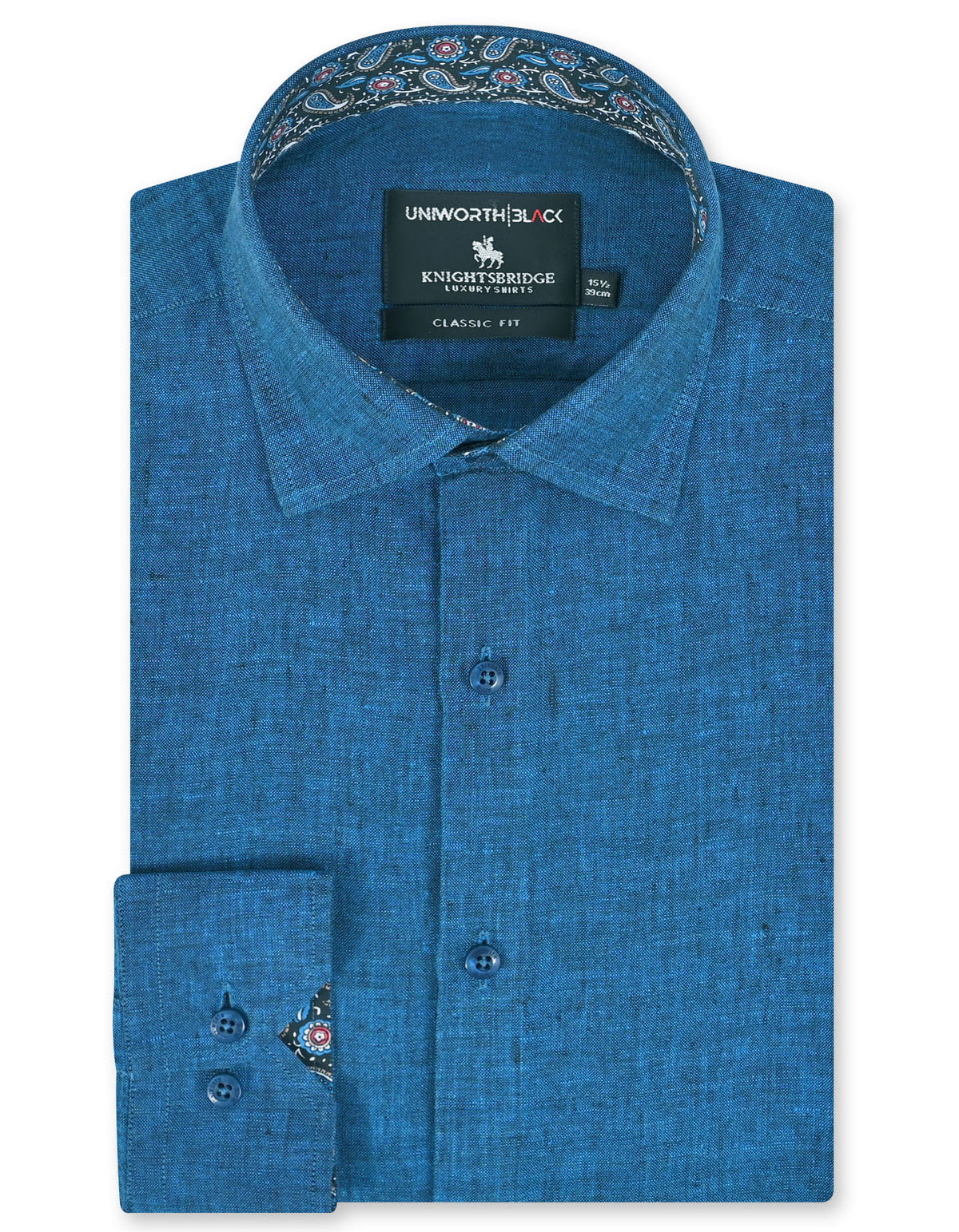 Plain Blue Classic Fit Shirt FS2424-1RF-14.5
