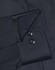 Plain Black Classic Fit Shirt FS2333-1RF-15.5