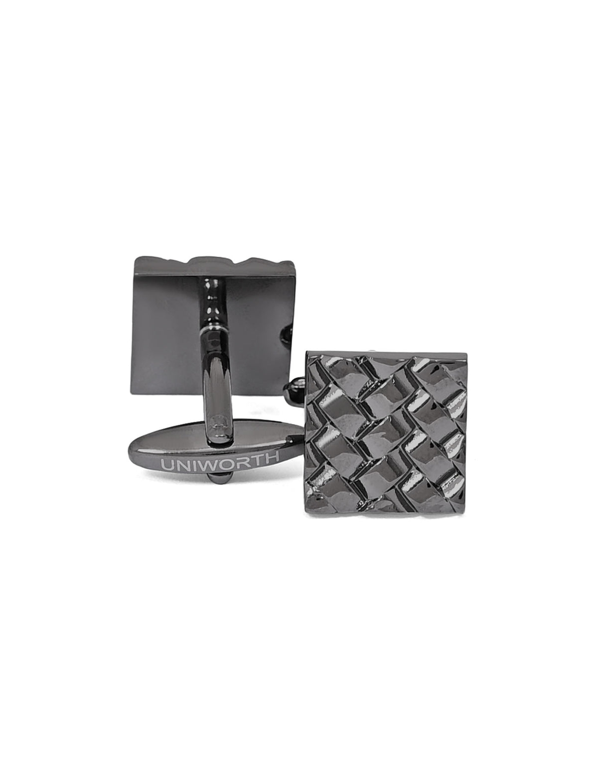 Gun Metalic Square Cufflink
