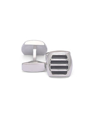 Grey Geometric Cufflink