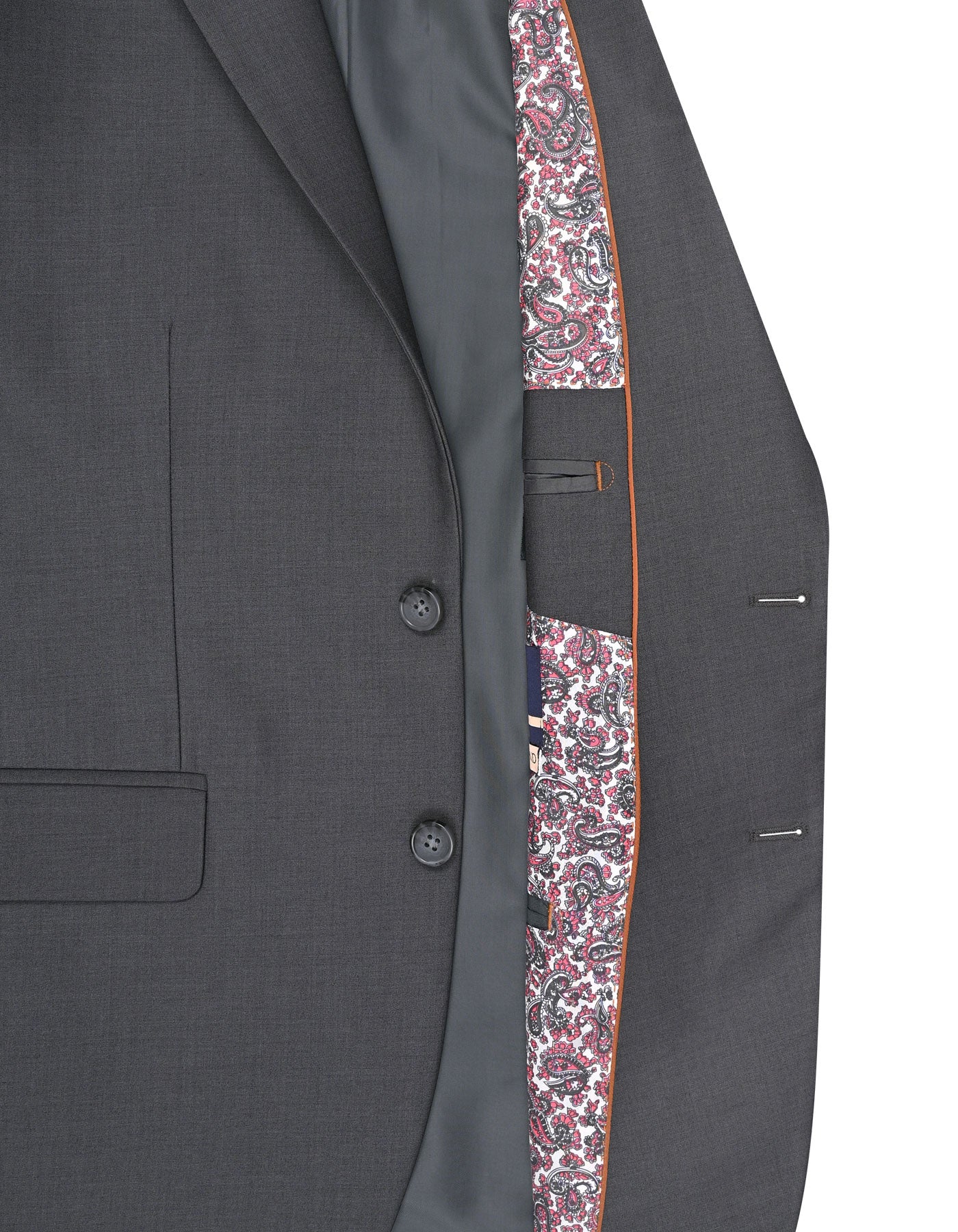 Charcoal Plain Suit ST2732C-42