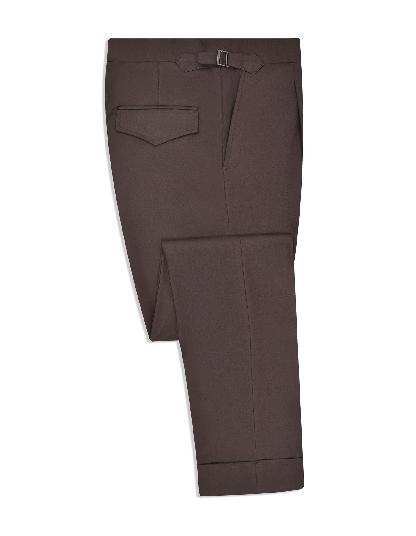 Chocolate Plain Formal Trouser Tailored Smart Fit FT541-1C-34
