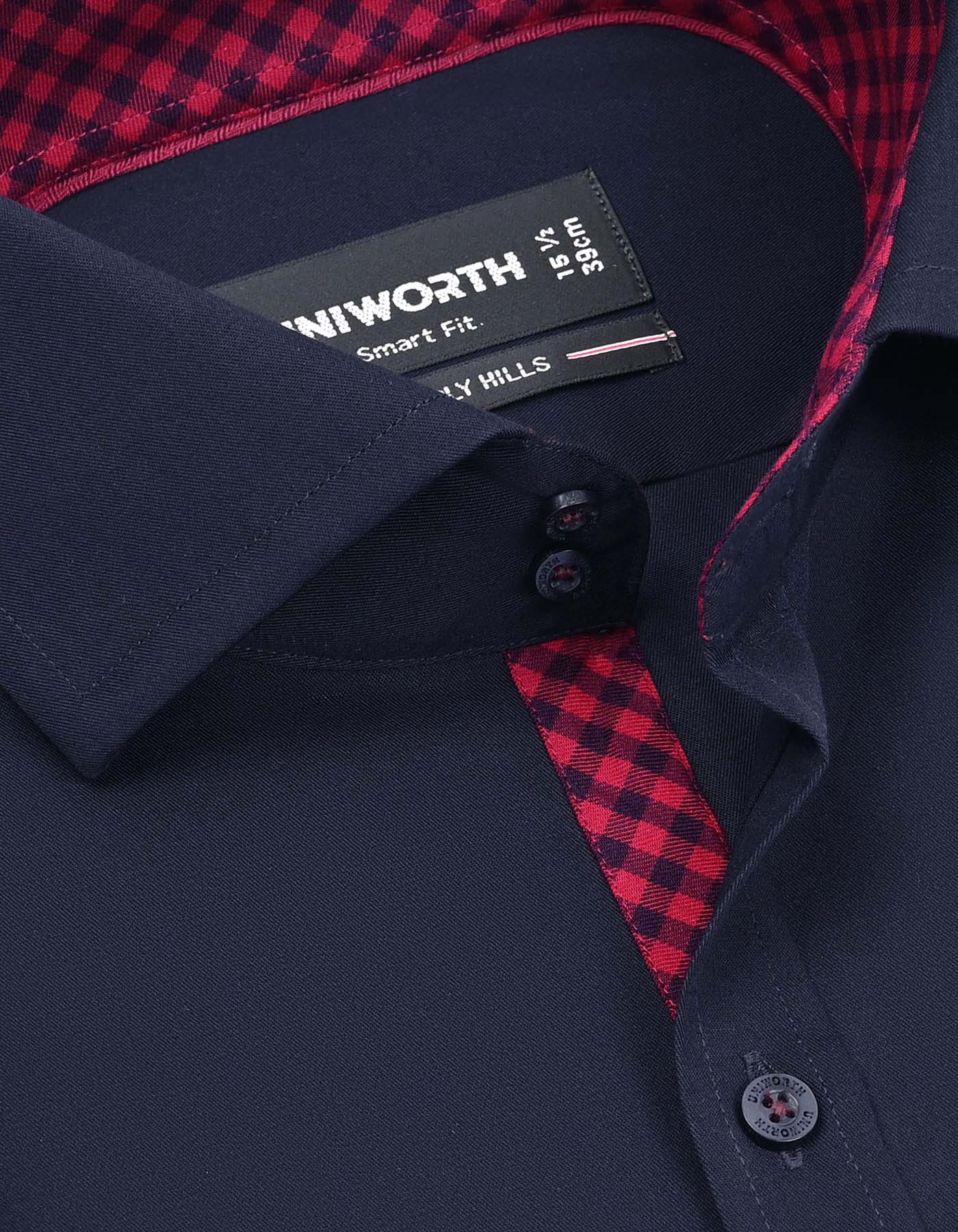 Plain Navy Classic Fit Shirt FS1601-2RF-15
