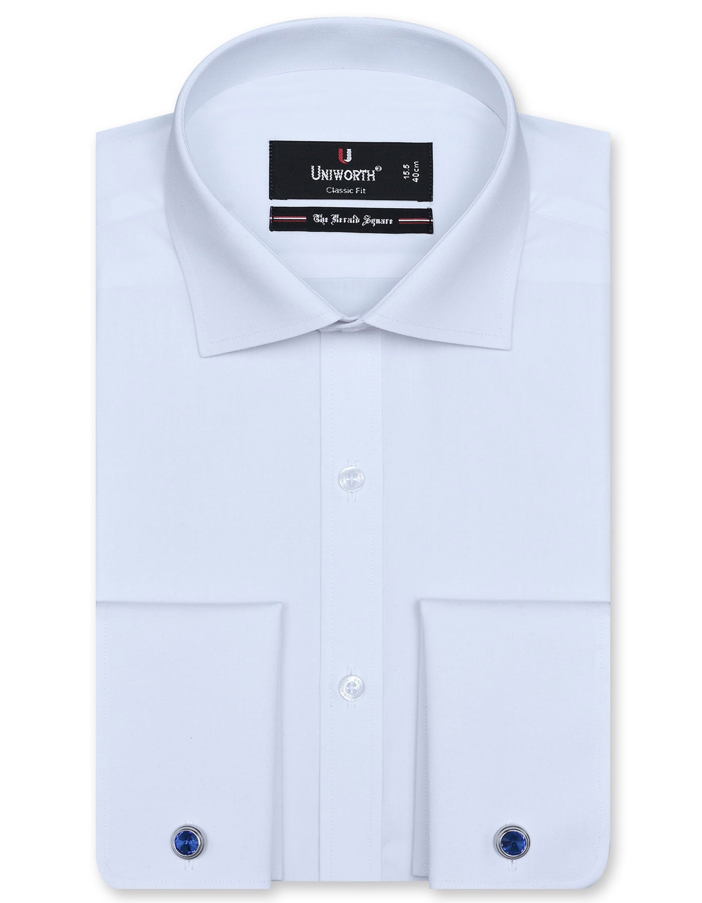 Plain White Classic Fit Shirt FS1524-3RF-14.5