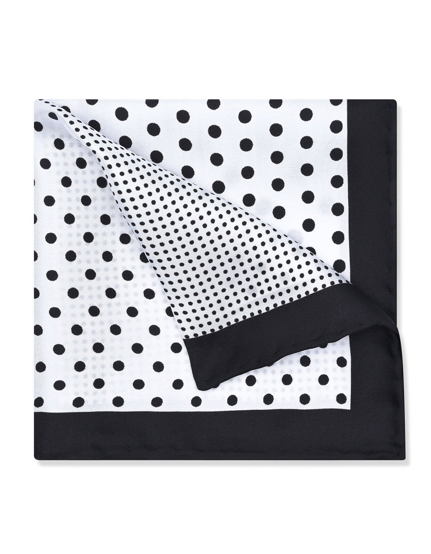 White Dotted Pocket Square