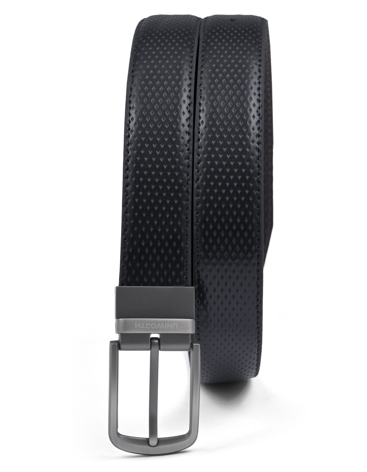 Formal Belt Premium Buckle Black BTP2505 Uniworth Double Side BTP2505-32