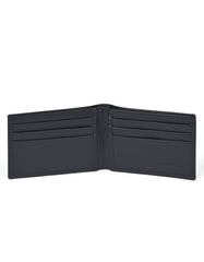 Black Plain 100% Leather Wallet