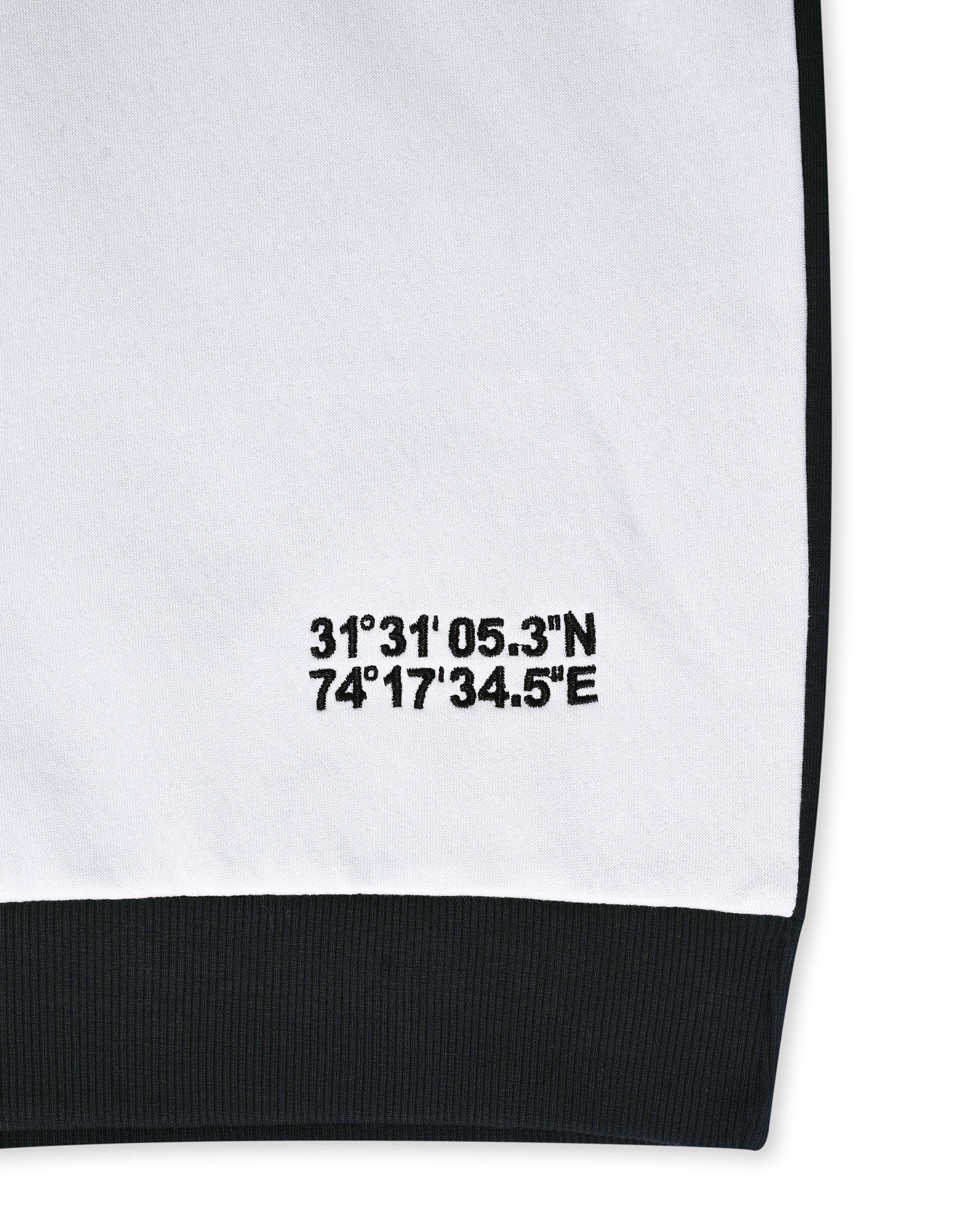 Black Color Block Pullover Hoodie