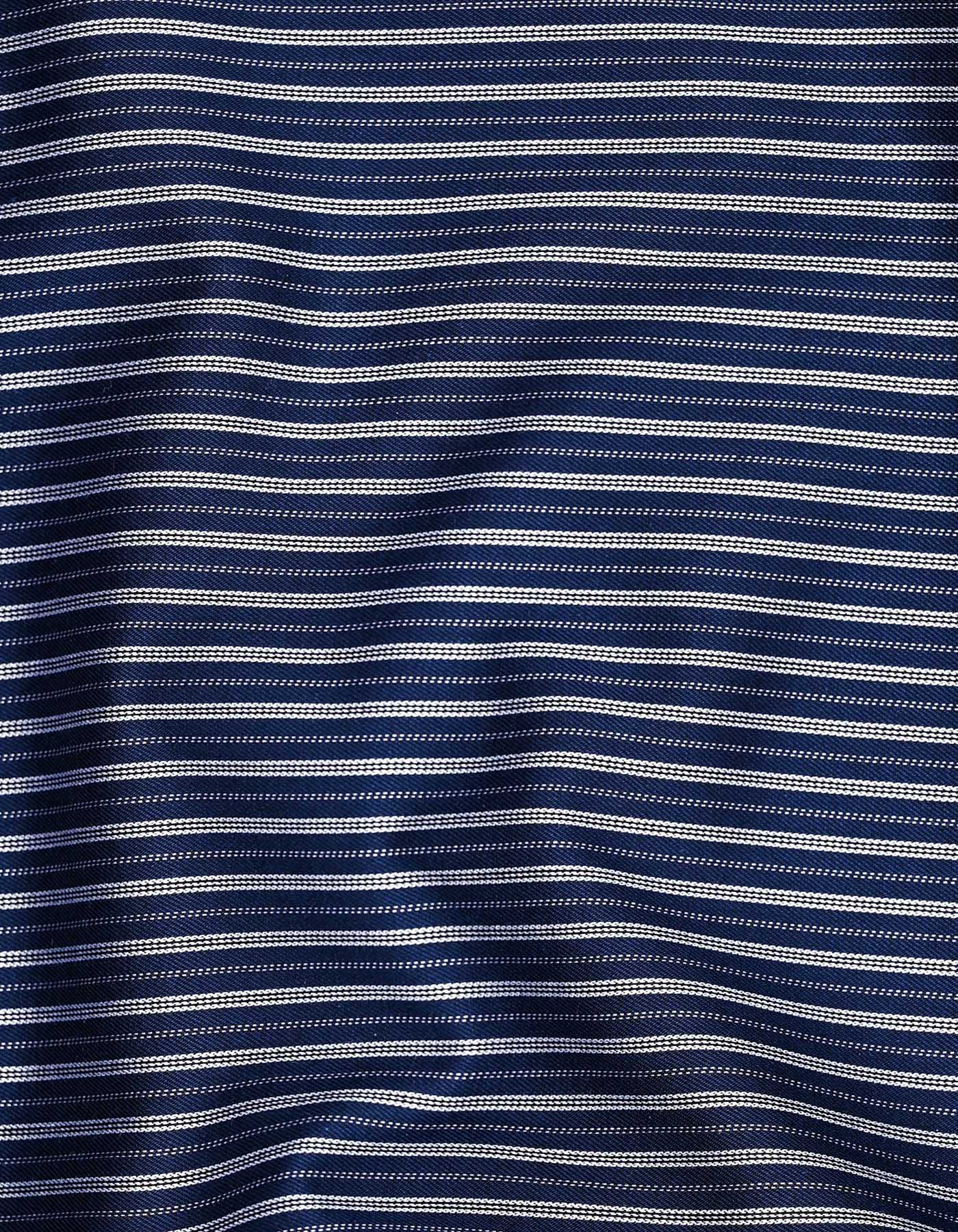 Stripe Navy Tailored Smart Fit Shirt FS2887-1SF-16