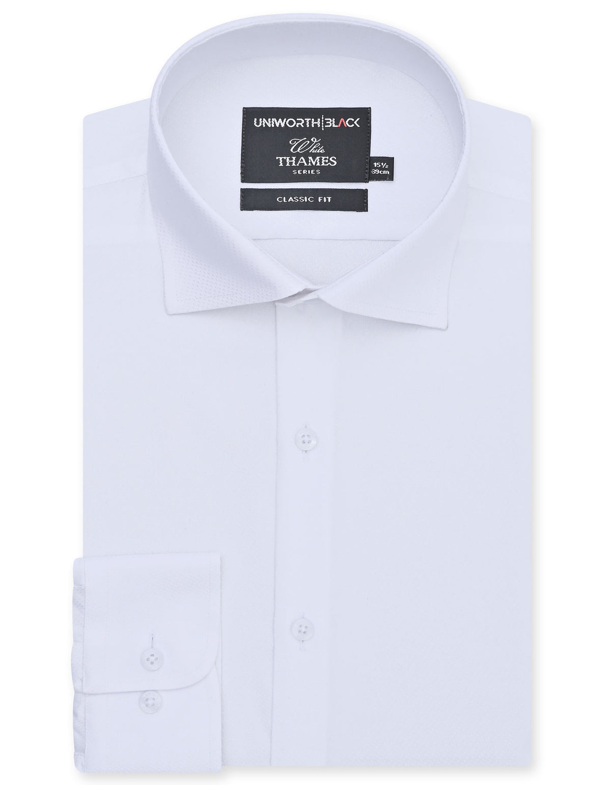 Self White Classic Fit Shirt FS20498RF-14.5