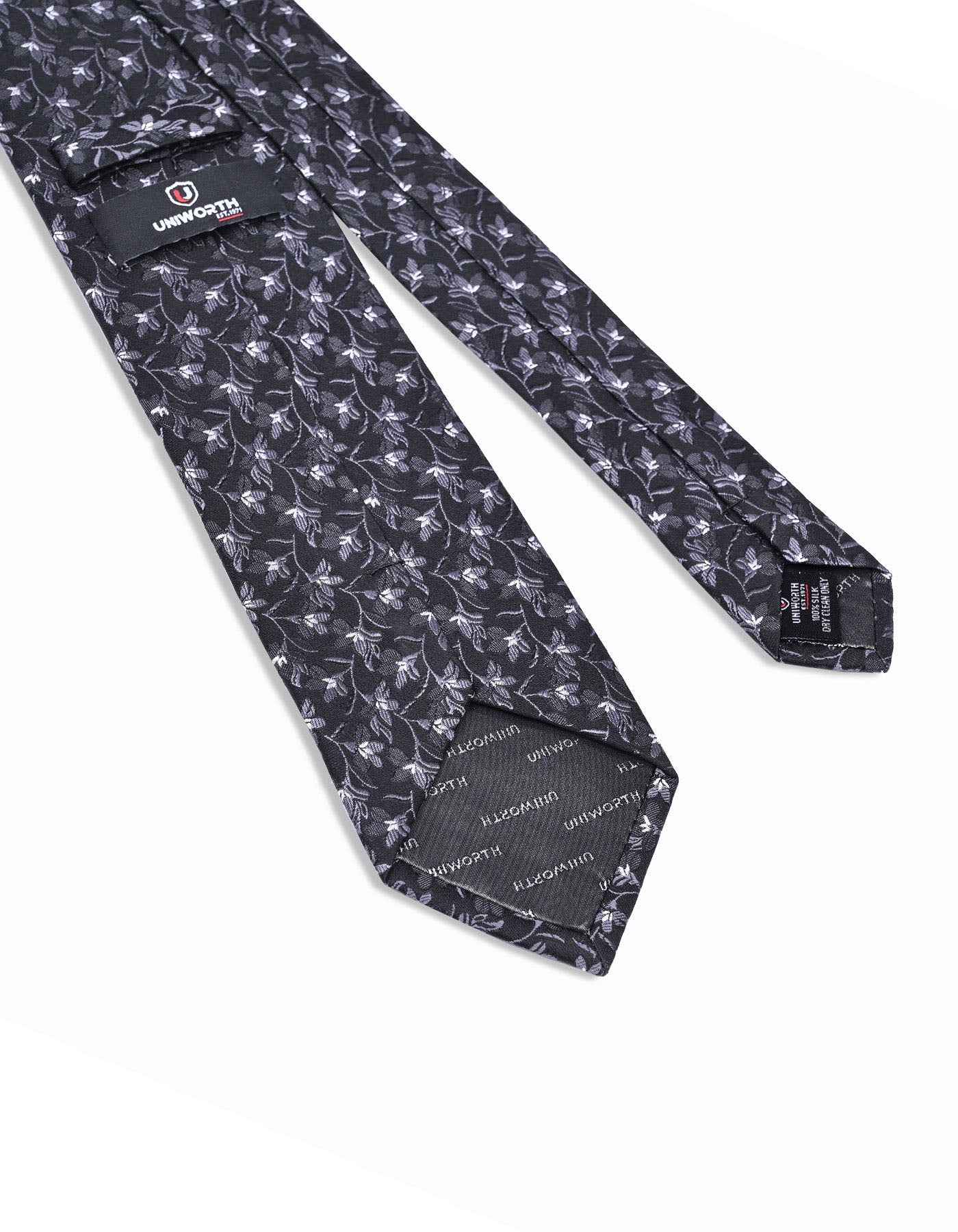 Charcoal Geometric Tie