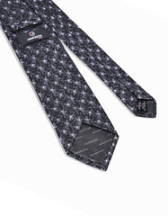 Charcoal Geometric Tie