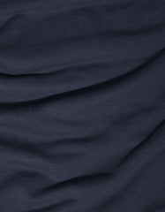 Navy Plain Half Zipper Pullover Hoodie