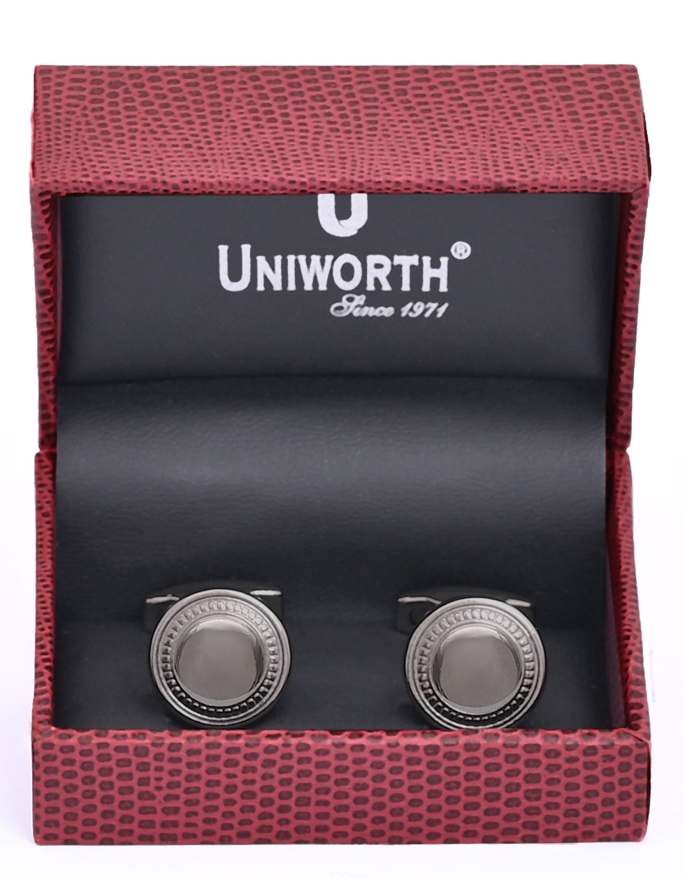 Gun Metalic Circle Cufflink