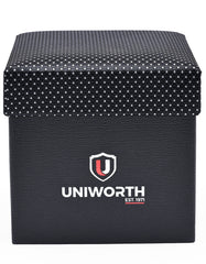 Black Dotted Cufflink Tie Set