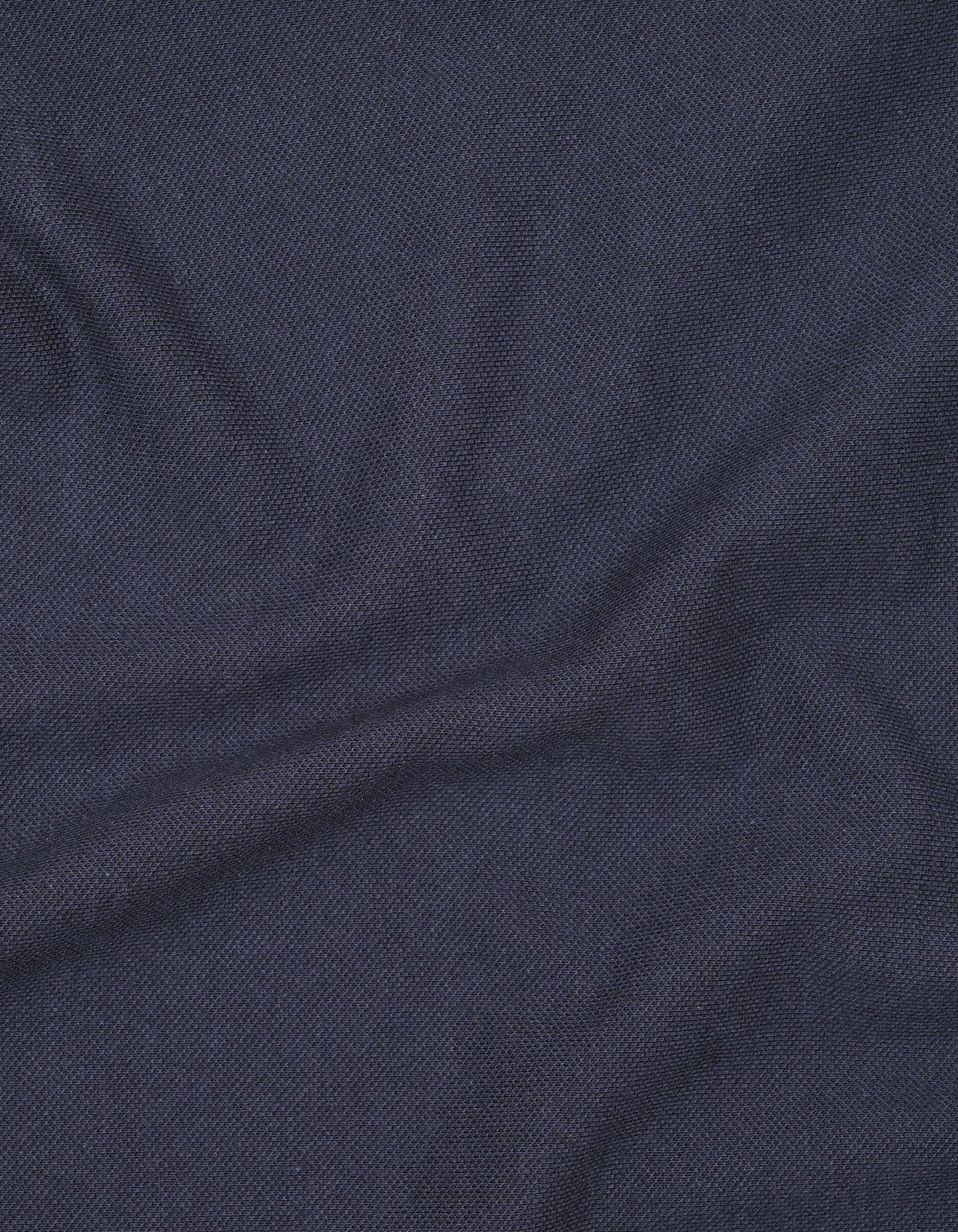 Navy Plain Pique Polo Shirt