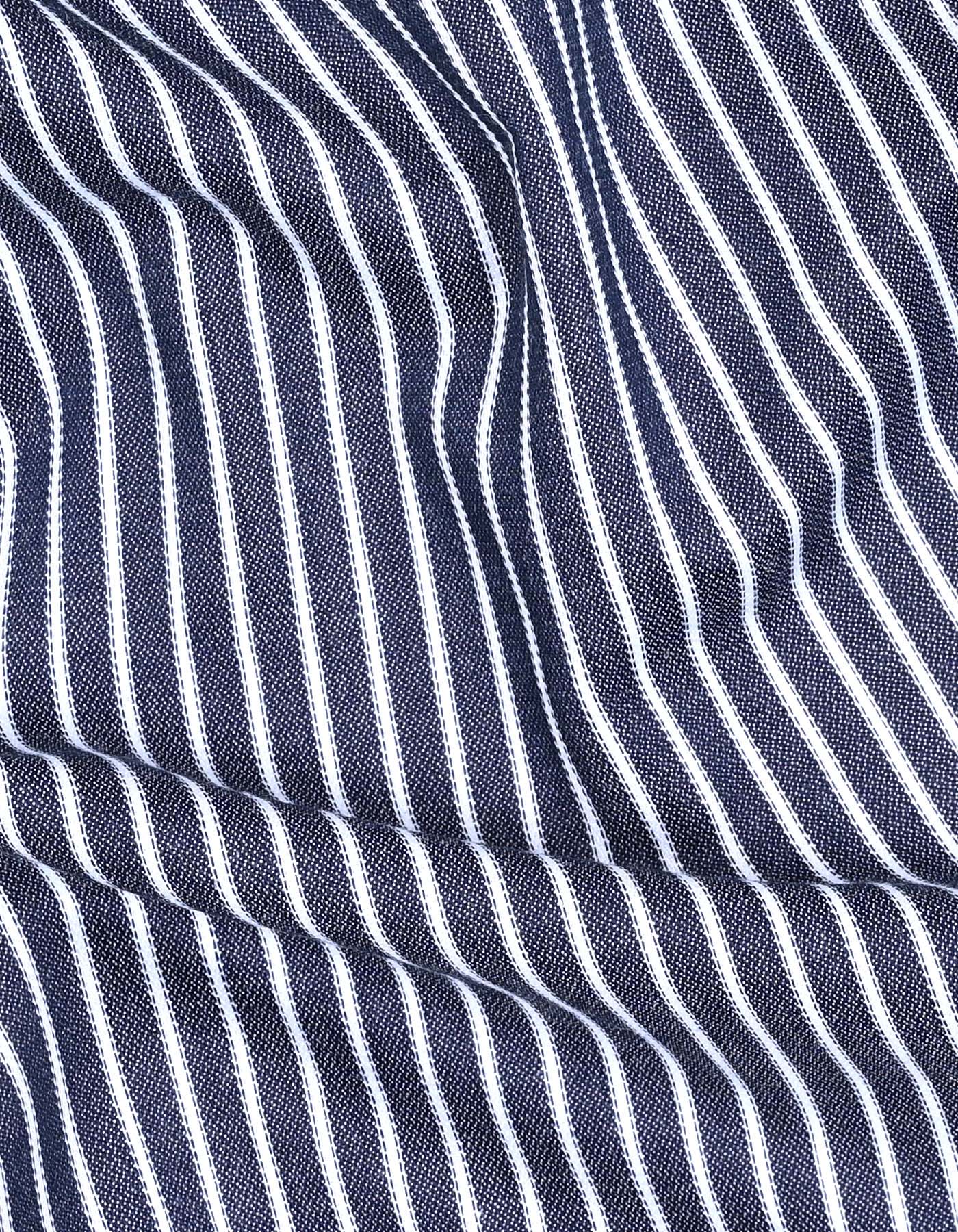 Stripe Navy Classic Fit Shirt FS2823RF-16.5