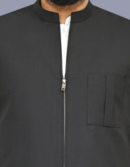 Black Plain Waist Coat WC2623S-36