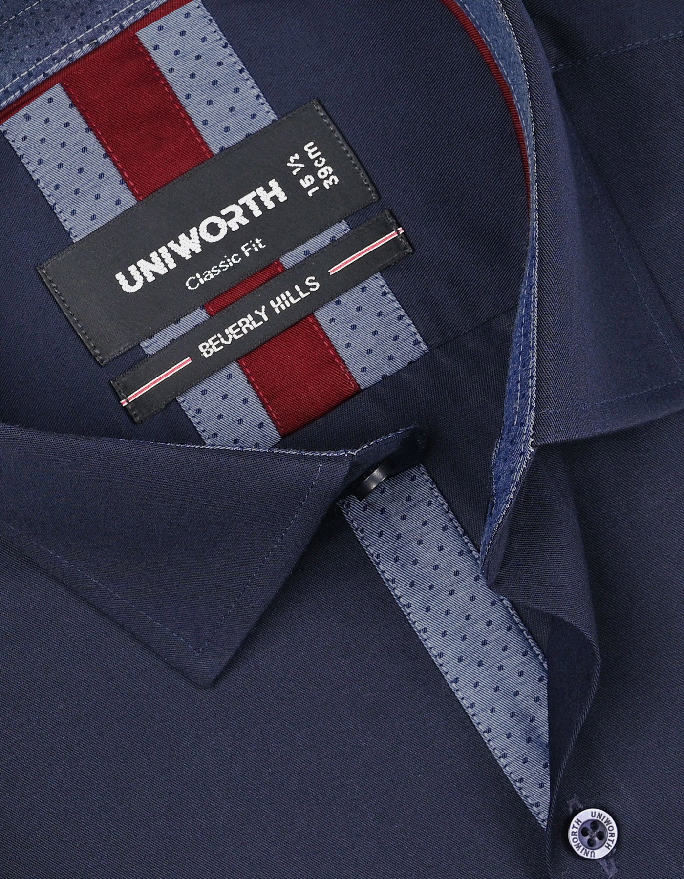 Plain Navy Classic Fit Shirt FS1601-4RF-15