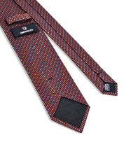 Brown Geometric Tie