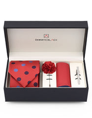 Red/Blue Dotted Men Accessories Box