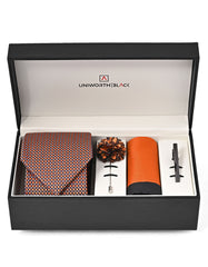 Orange Dotted Men Accessories Box