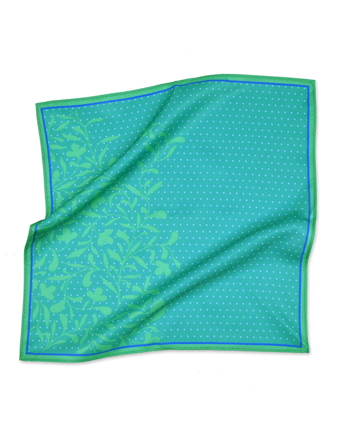 Sea Green Plain Pocket Square