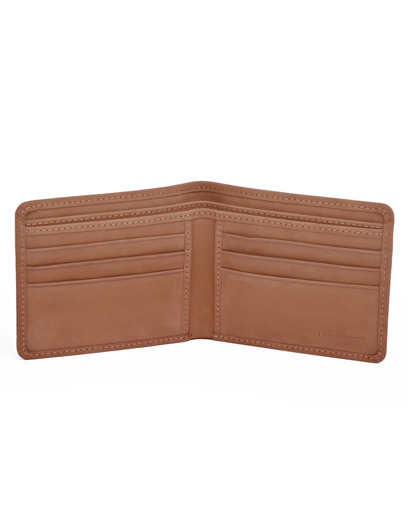 Camel Plain 100% Suede Leather Wallet