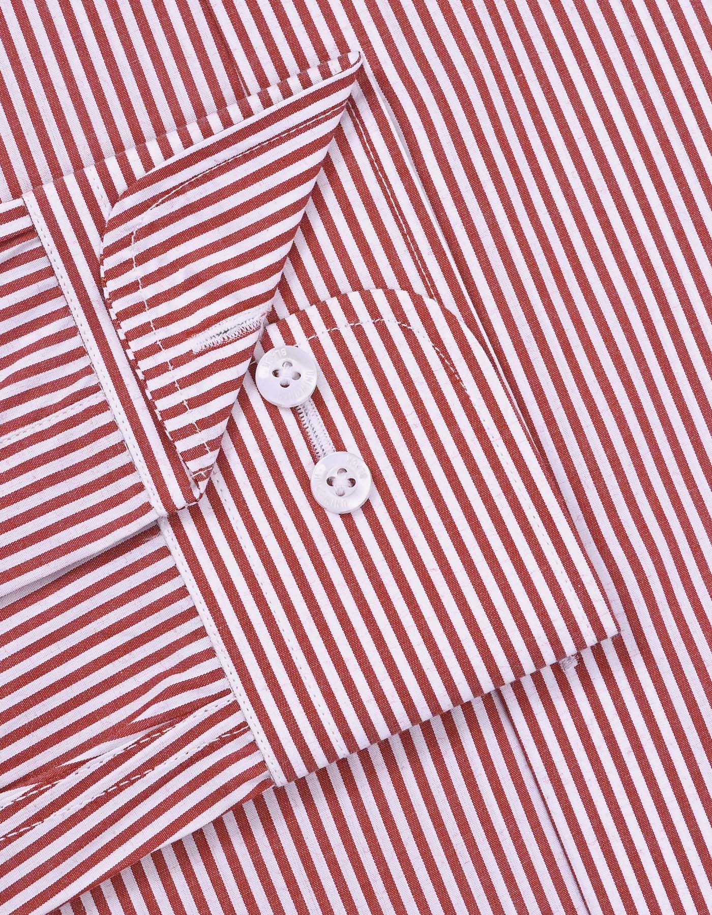 Stripe Red Tailored Smart Fit Shirt FS2757-2SF-15.5