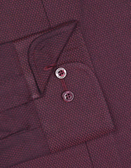 Self Maroon Tailored Smart Fit Shirt FS20448SF-15.5