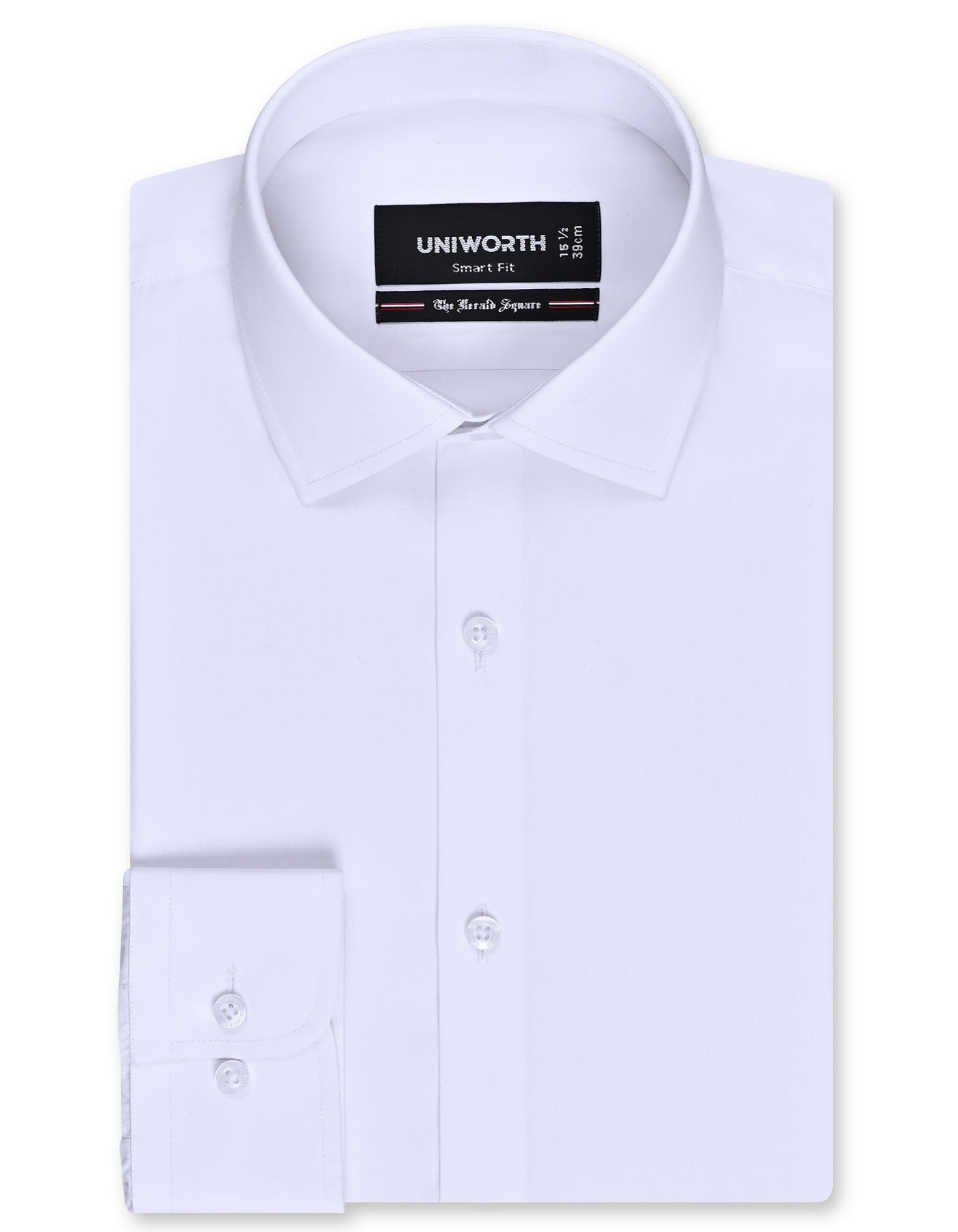 Plain White Tailored Smart Fit Shirt FS1318-17SF-14.5