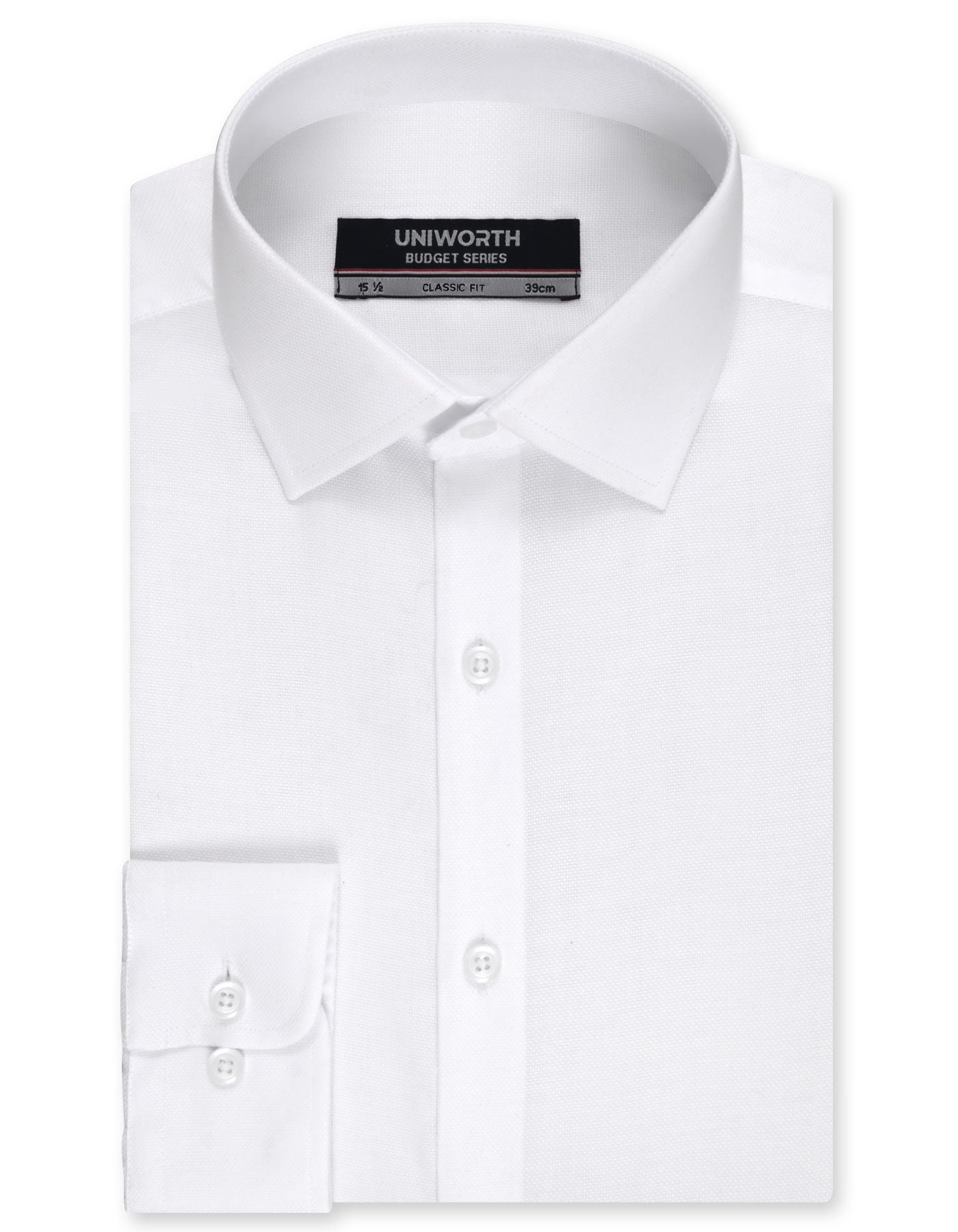 Self White Classic Fit Shirt FS1796-1RF-14.5