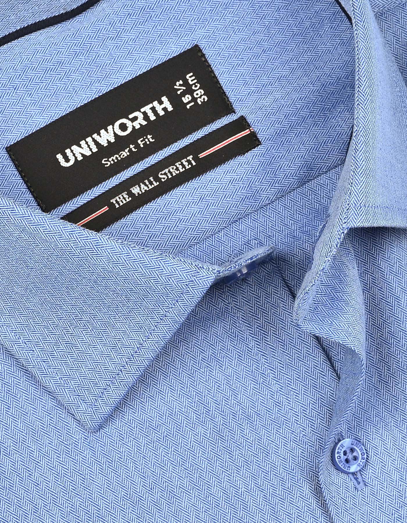 Self Blue Tailored Smart Fit Shirt FS20444SF-15