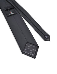 Black Self Plain Tie