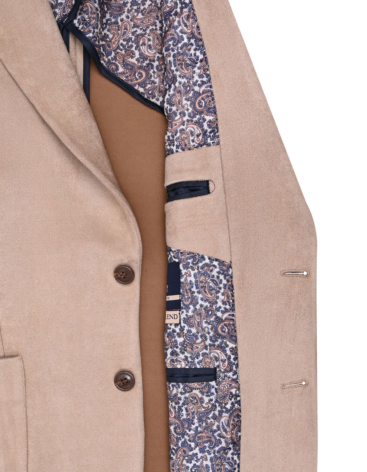 Beige Tailored Smart Fit Coat CC2534-42