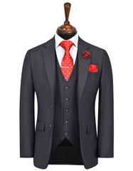 Charcoal Plain Suit ST2732C-34