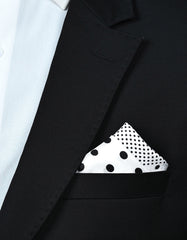 White Dotted Pocket Square