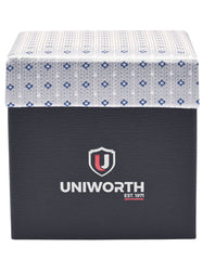 Silver Geometric Cufflink Tie Set