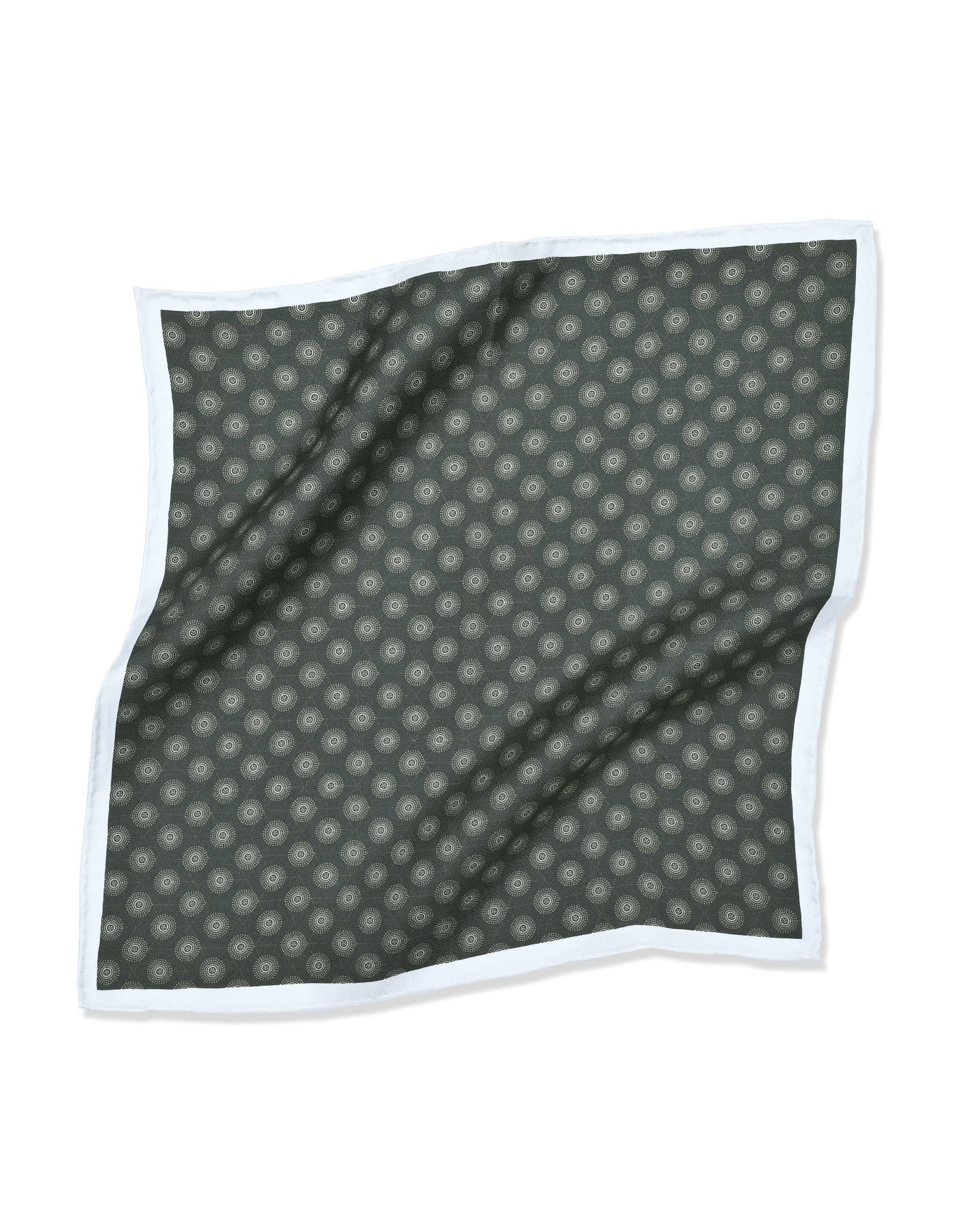 Grey Dotted Pocket Square